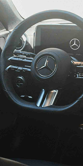 Mercedes Benz close up VIP Gstaad
